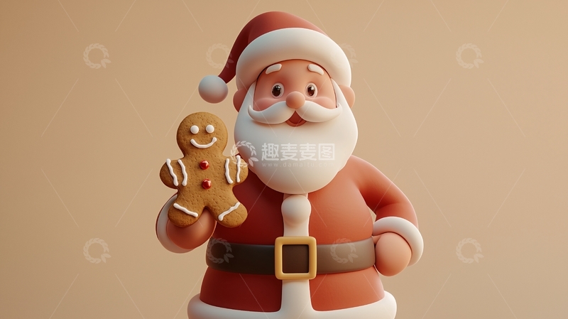 高清大图下载【趣麦麦图】圣诞老人卡通形象