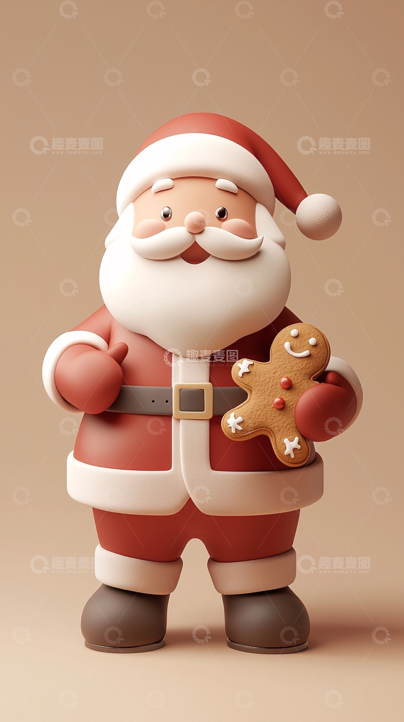 高清大图下载【趣麦麦图】卡通圣诞老人