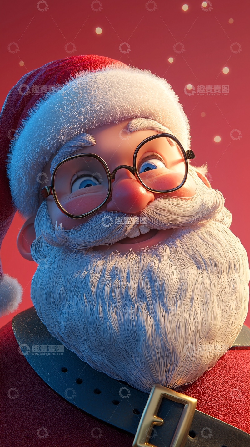 高清大图下载【趣麦麦图】圣诞老人头像
