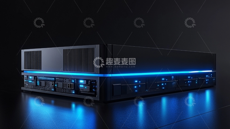 高清大图下载【趣麦麦图】黑色服务器