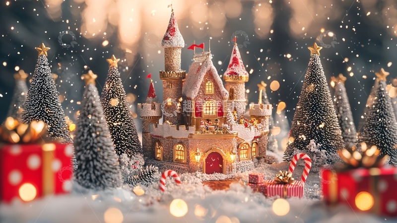 高清大图下载【趣麦麦图】圣诞童话城堡