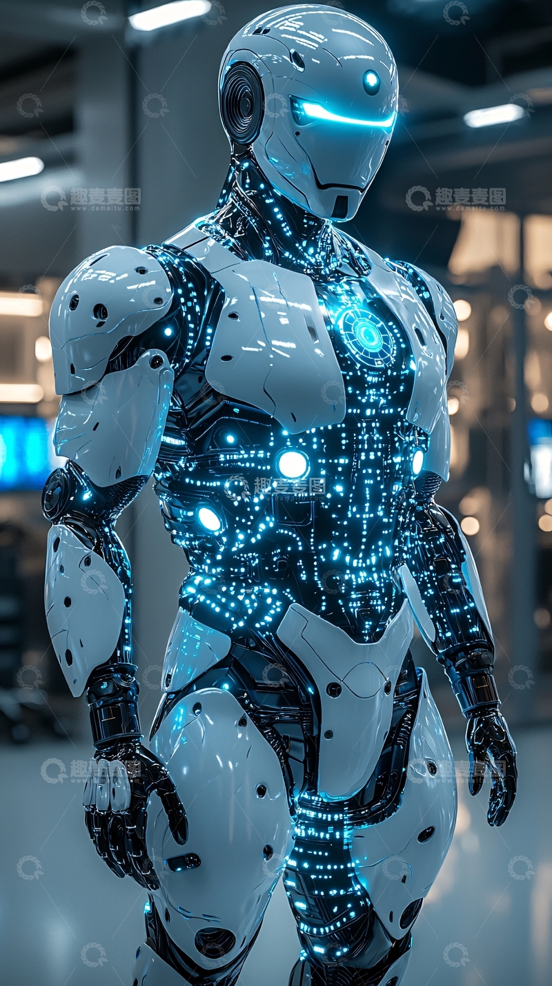 高清大图下载【趣麦麦图】未来主义机器人