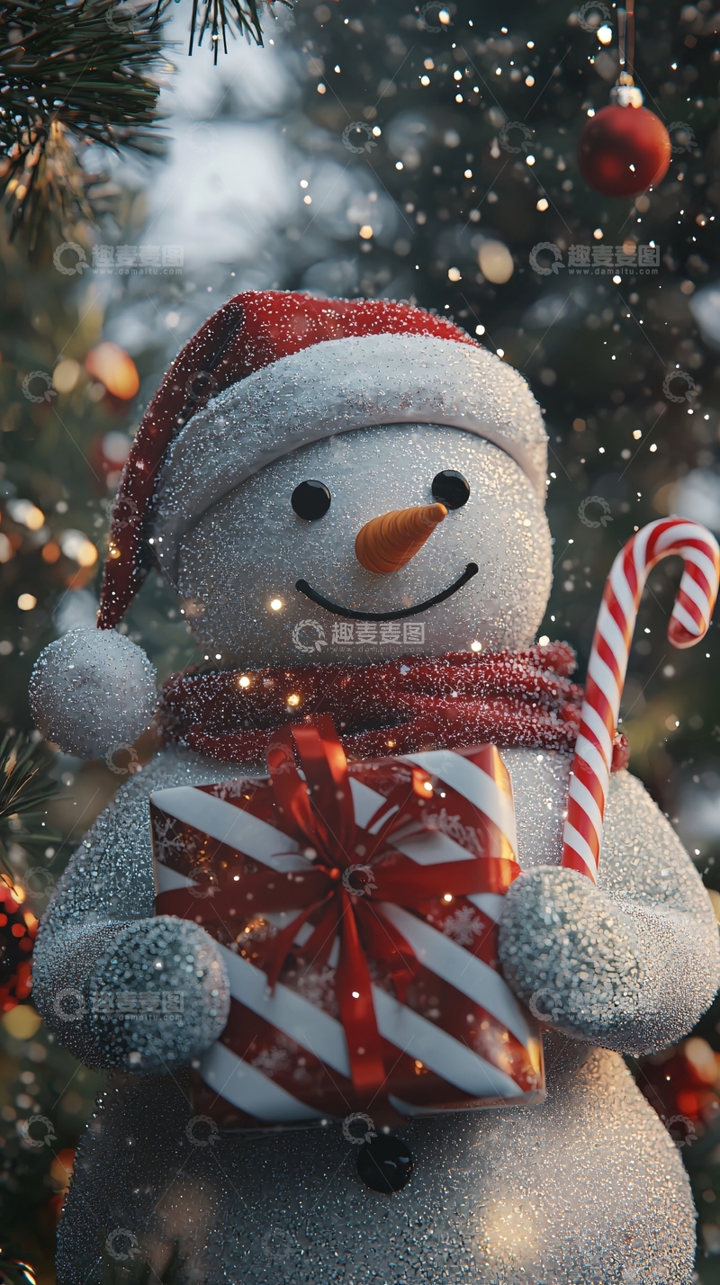高清大图下载【趣麦麦图】圣诞节雪人6
