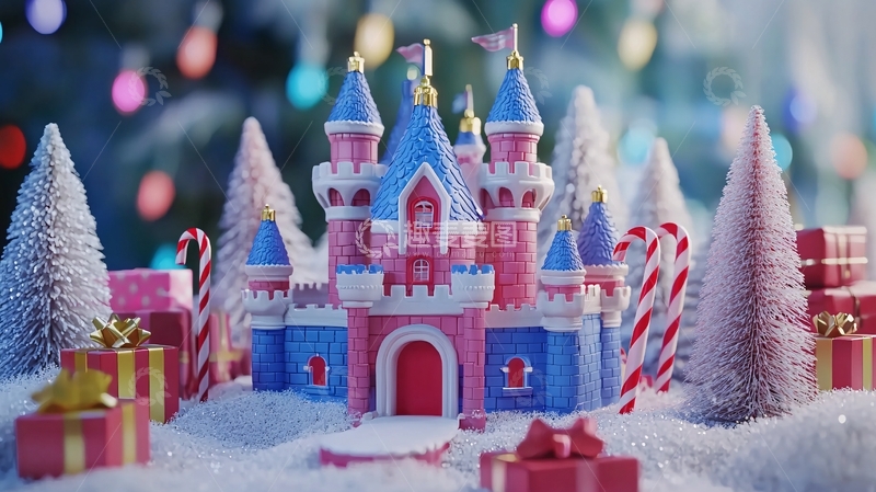 高清大图下载【趣麦麦图】梦幻圣诞城堡