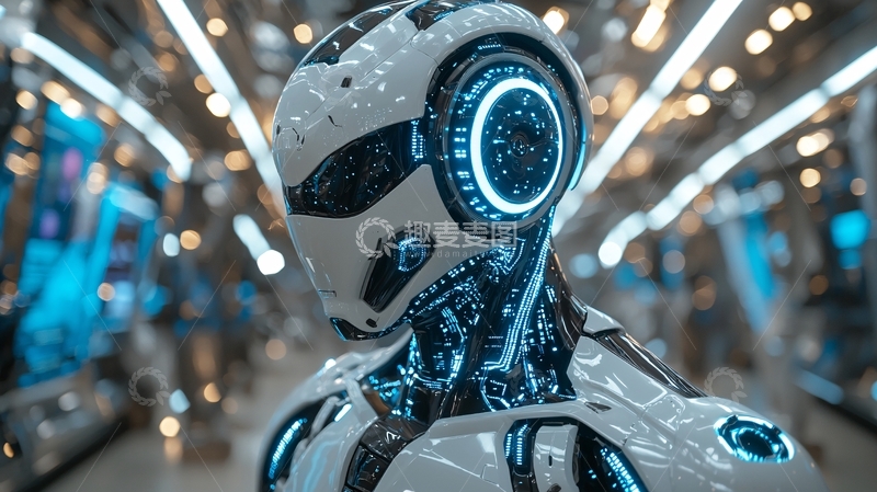 高清大图下载【趣麦麦图】未来感机器人