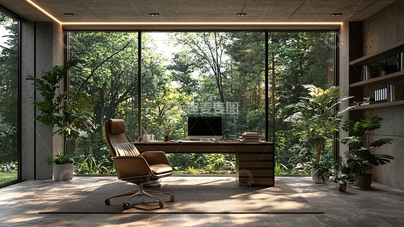 高清大图下载【趣麦麦图】自然光办公室