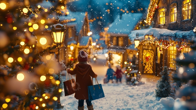 高清大图下载【趣麦麦图】圣诞小镇