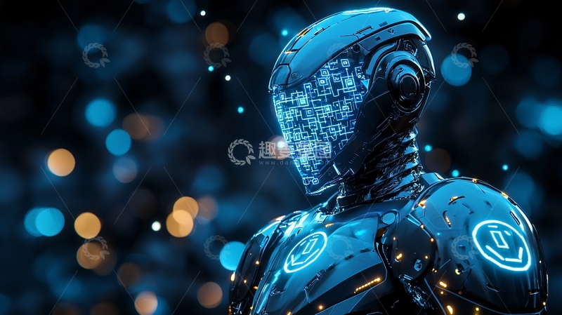 高清大图下载【趣麦麦图】未来科技感的机器人