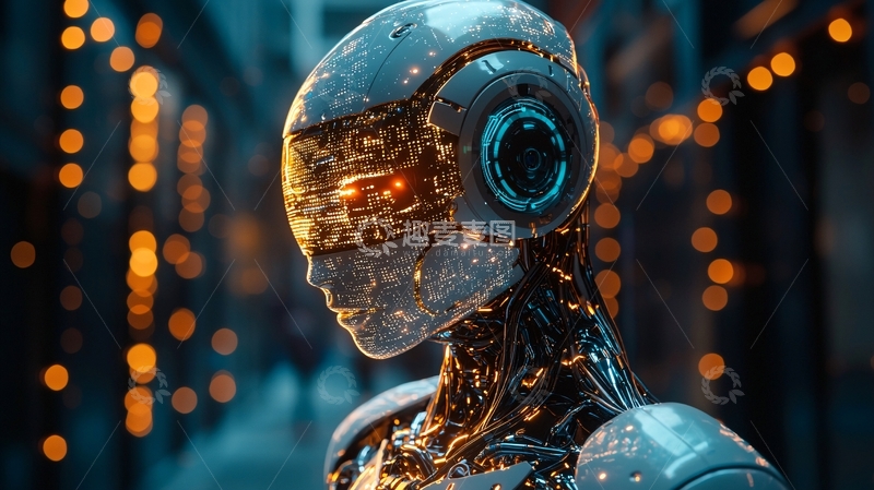 高清大图下载【趣麦麦图】未来感机器人肖像