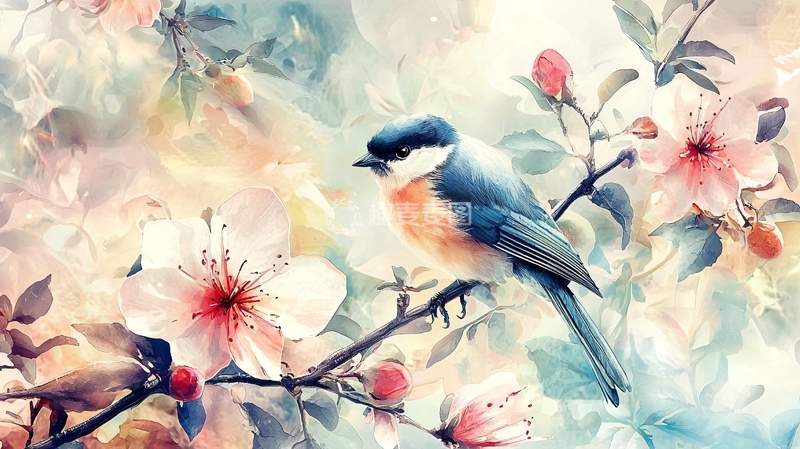 高清大图下载【趣麦麦图】水彩画