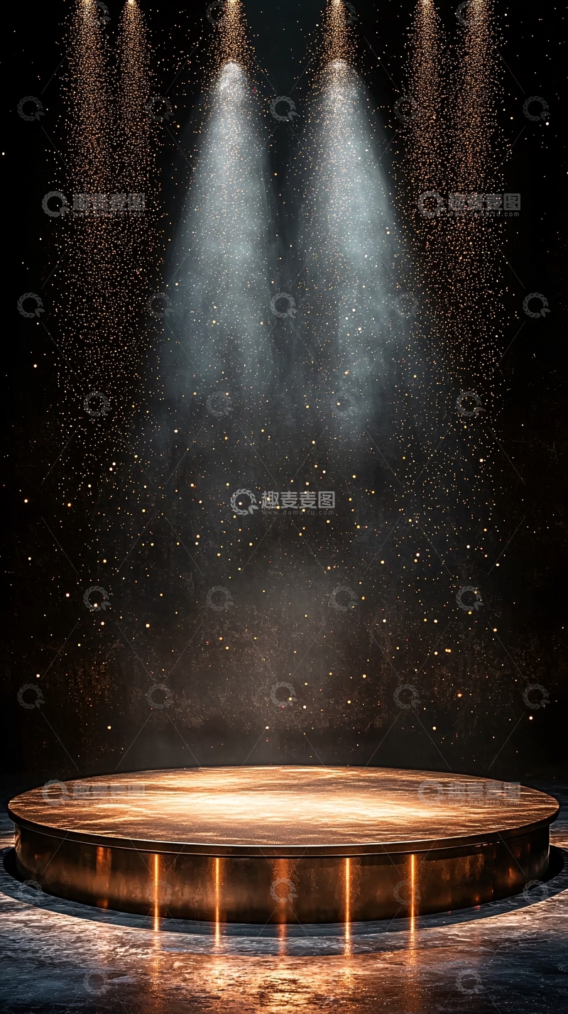 高清大图下载【趣麦麦图】舞台上的聚光灯效果