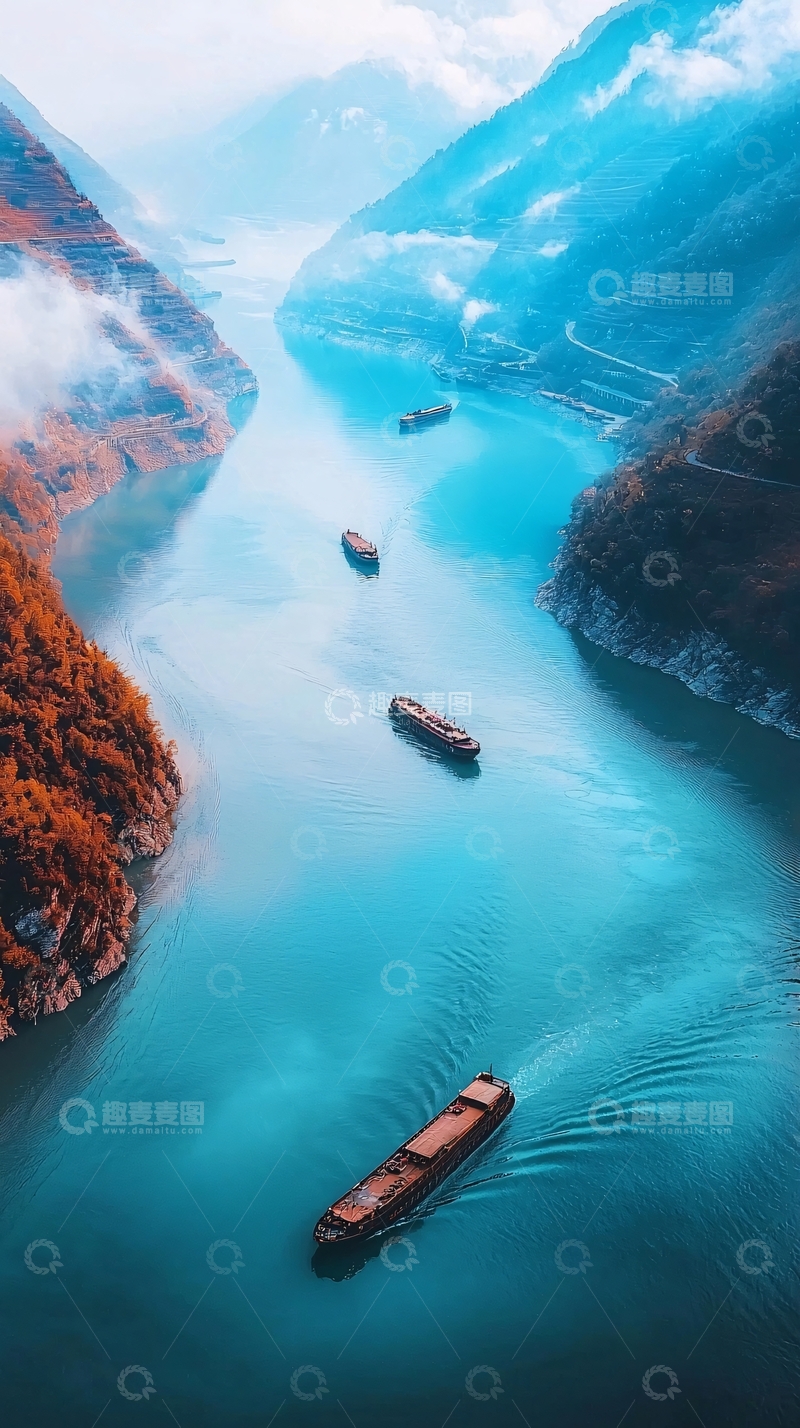 高清大图下载【趣麦麦图】长江风光