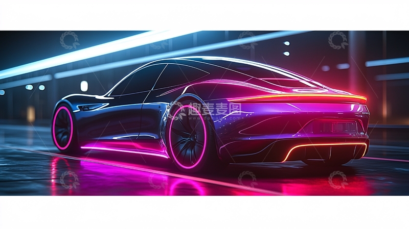 高清大图下载【趣麦麦图】未来感跑车