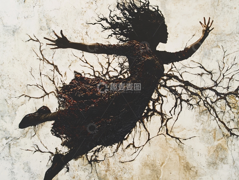 高清大图下载【趣麦麦图】飘逸的黑色身影