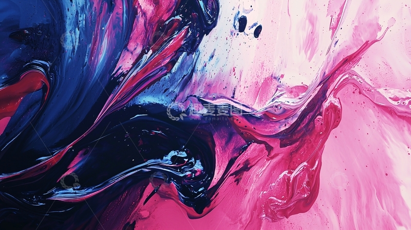 高清大图下载【趣麦麦图】抽象油画