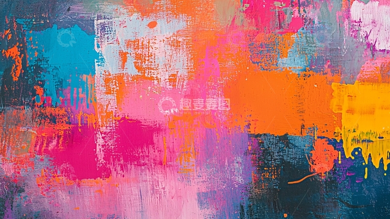 高清大图下载【趣麦麦图】抽象油画