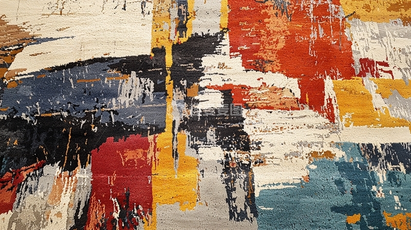 高清大图下载【趣麦麦图】-抽象几何地毯