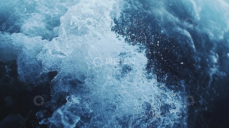 高清大图下载【趣麦麦图】冰川融化后的水流