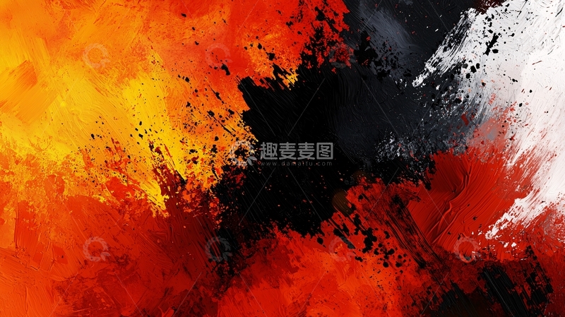 高清大图下载【趣麦麦图】抽象油画