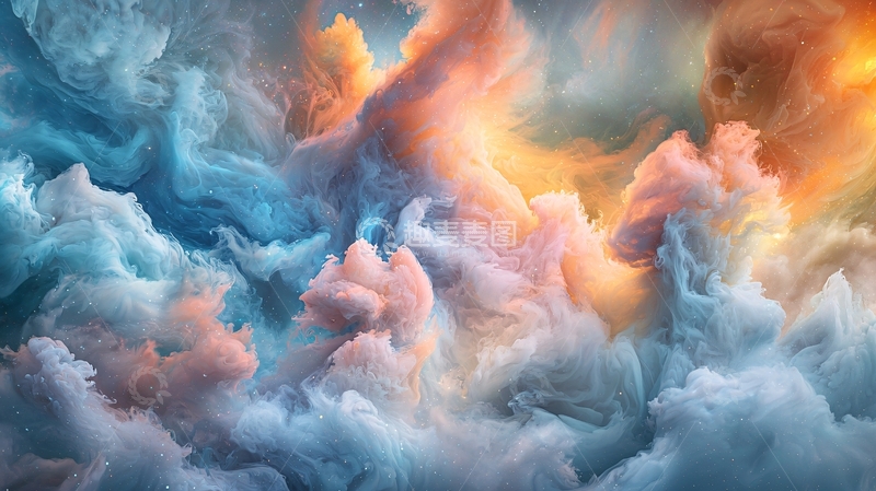 高清大图下载【趣麦麦图】色彩斑斓的梦幻云彩