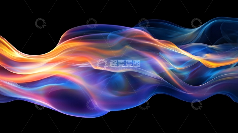 高清大图下载【趣麦麦图】流动的彩色烟雾