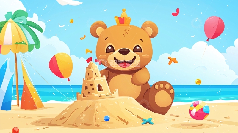 高清大图下载【趣麦麦图】卡通小熊