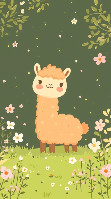 可爱羊驼