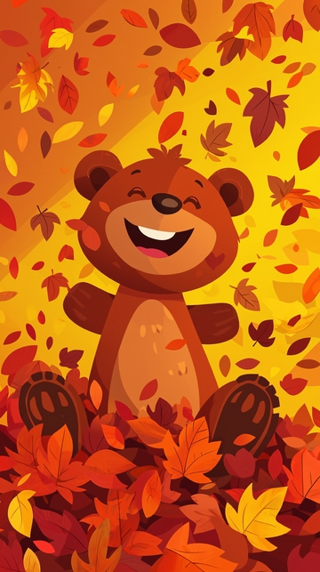 秋日小熊