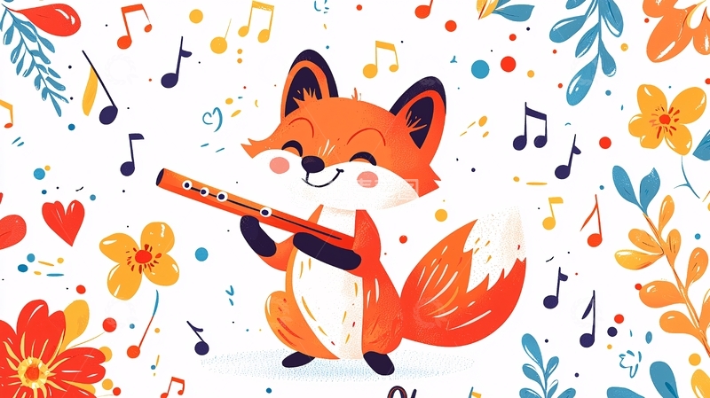 高清大图下载【趣麦麦图】卡通狐狸