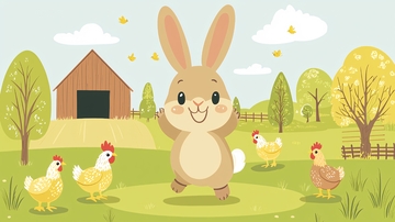 农场快乐小兔子