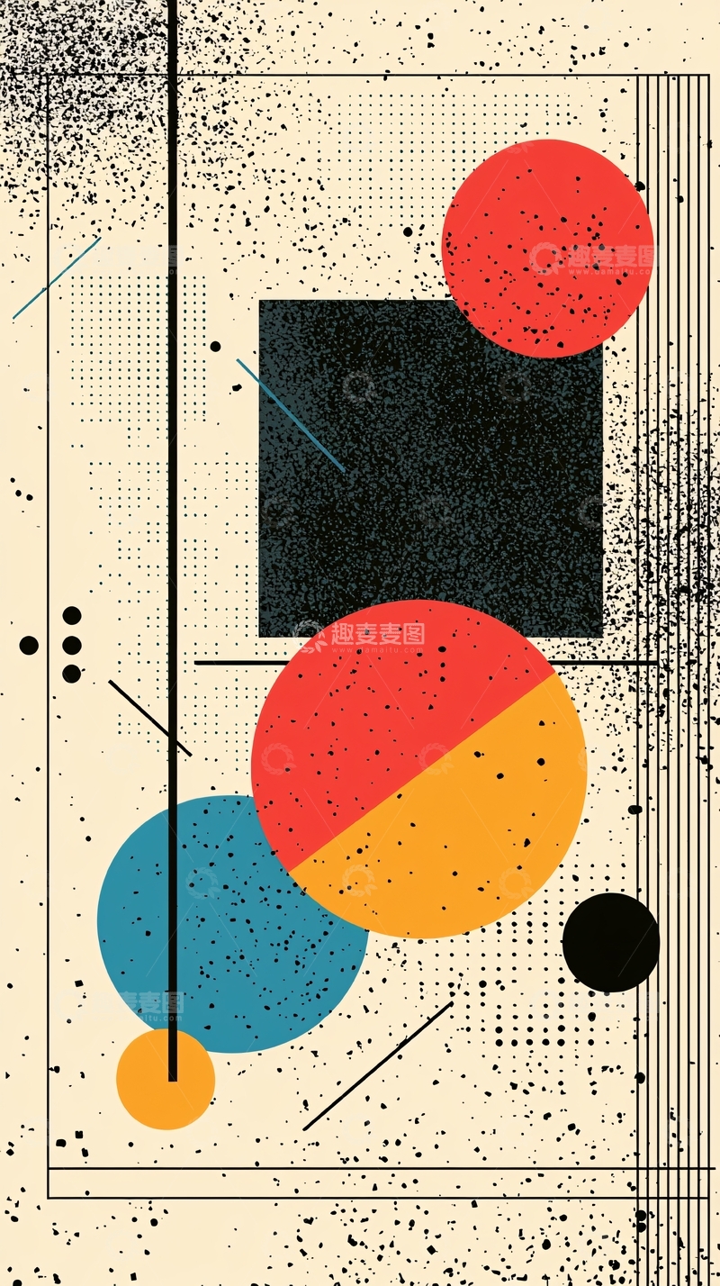 高清大图下载【趣麦麦图】几何图形的抽象艺术