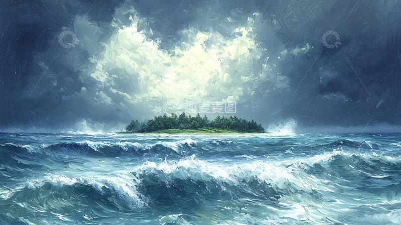 高清大图下载【趣麦麦图】孤岛