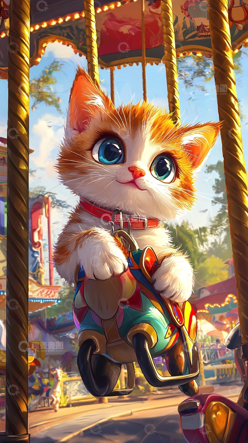 高清大图下载【趣麦麦图】旋转木马