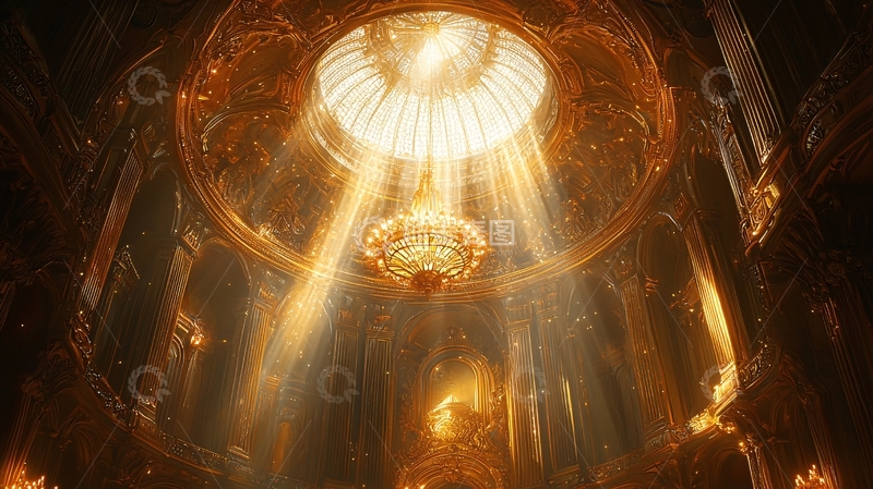 高清大图下载【趣麦麦图】富丽堂皇的金色穹顶建筑