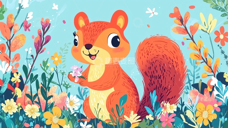 高清大图下载【趣麦麦图】可爱小松鼠