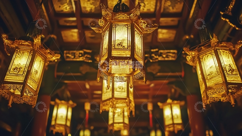 高清大图下载【趣麦麦图】中式宫灯