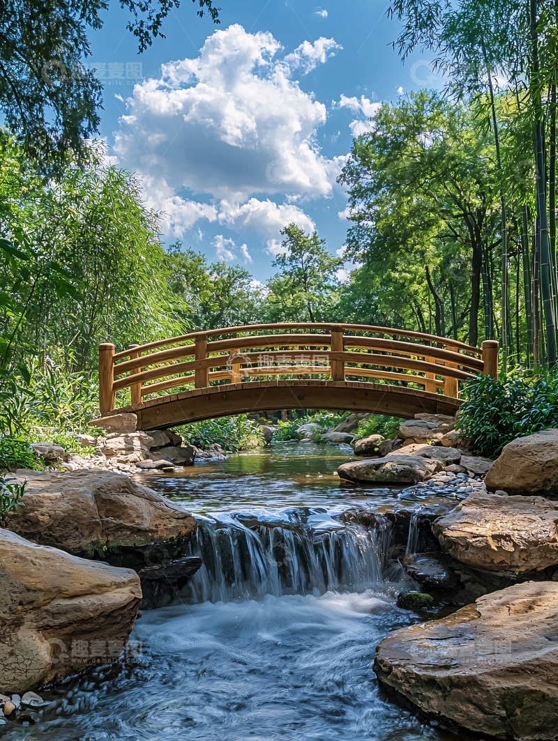 高清大图下载【趣麦麦图】小桥流水