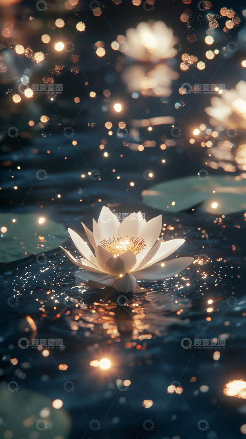 高清大图下载【趣麦麦图】水面莲花