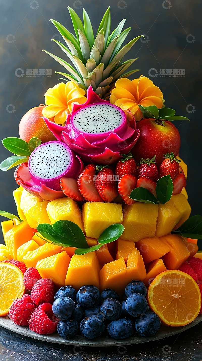 高清大图下载【趣麦麦图】水果塔