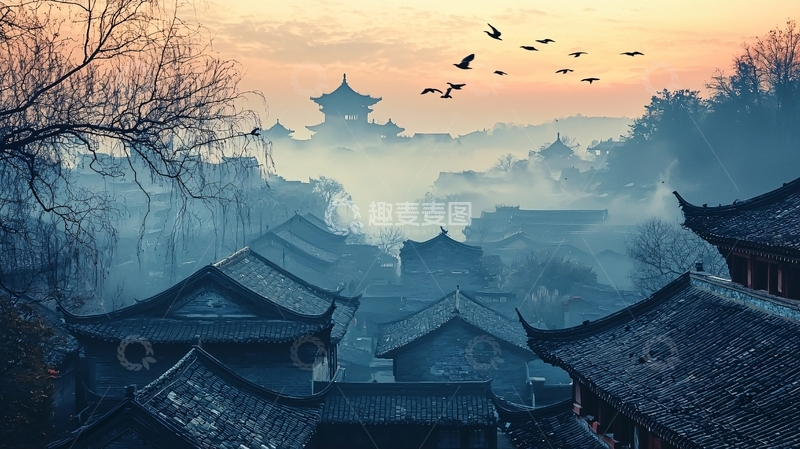 高清大图下载【趣麦麦图】水墨江南