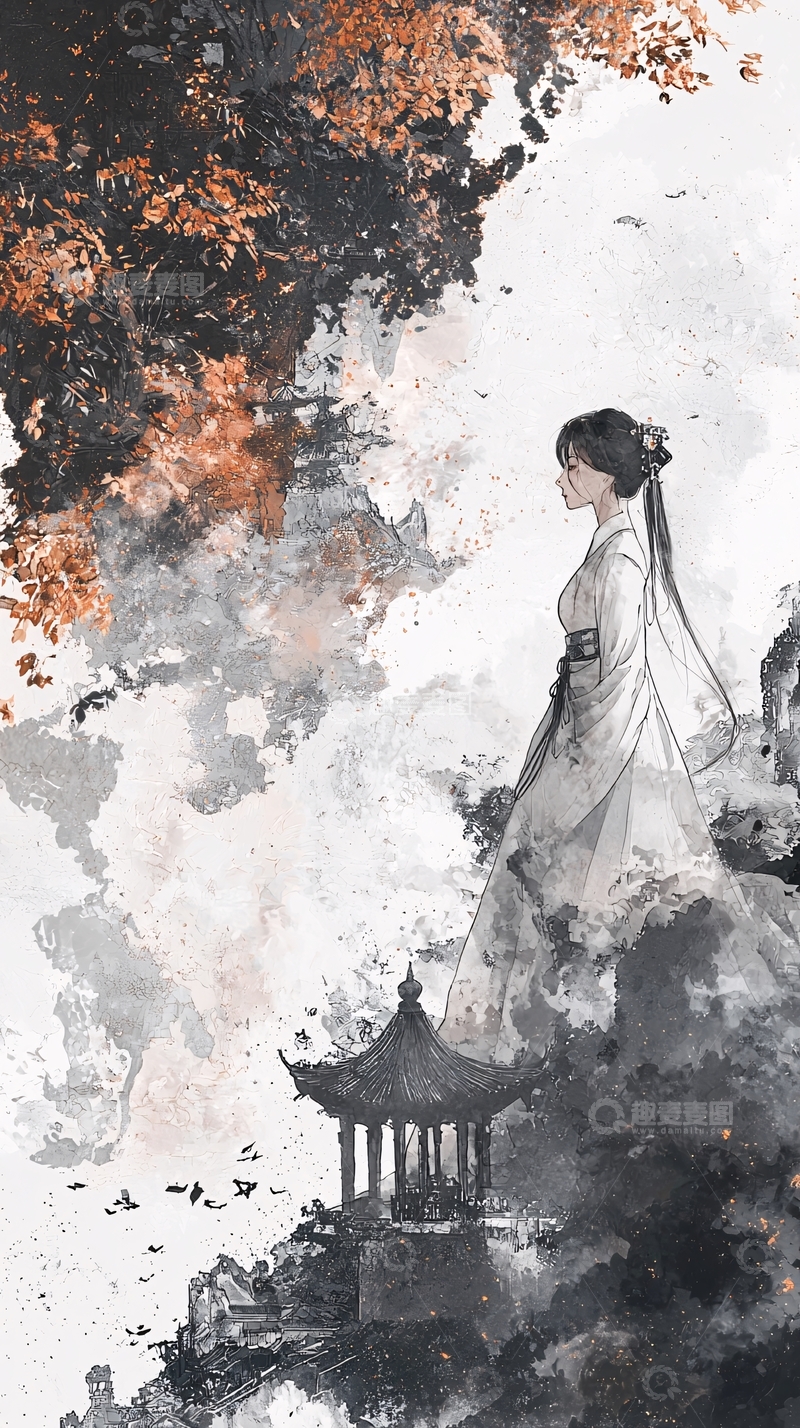 高清大图下载【趣麦麦图】水墨画