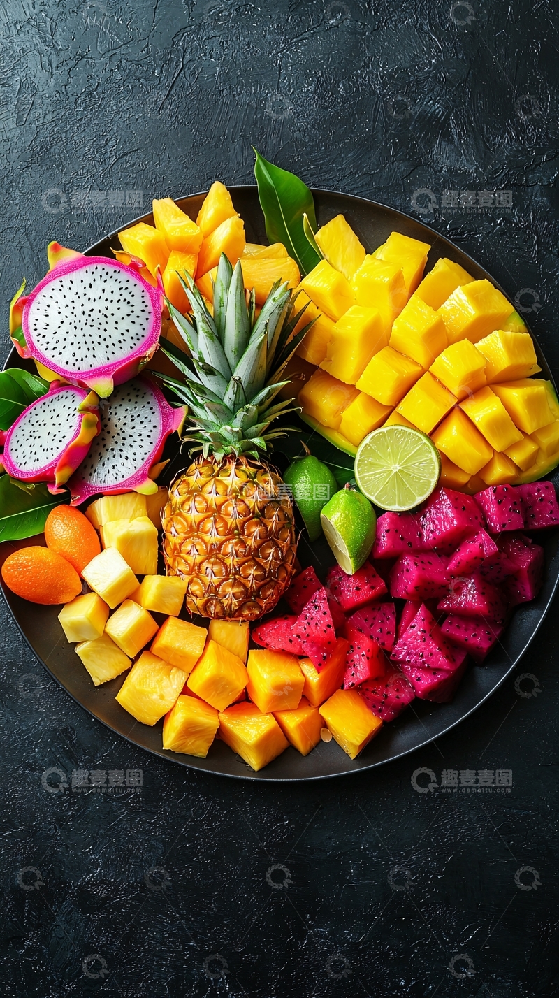 高清大图下载【趣麦麦图】热带水果拼盘