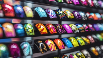 彩色美甲款式展示