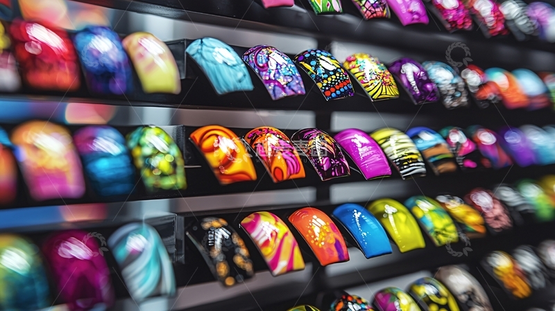 高清大图下载【趣麦麦图】彩色美甲款式展示