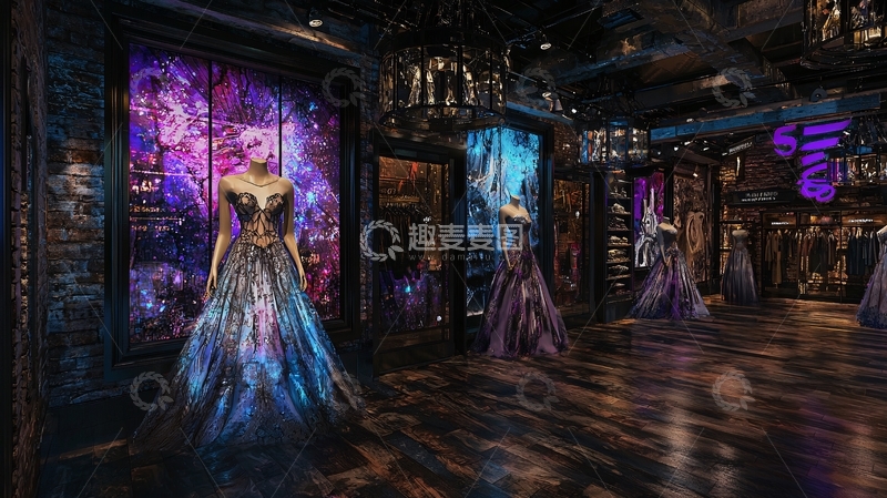 高清大图下载【趣麦麦图】暗黑系仙女裙