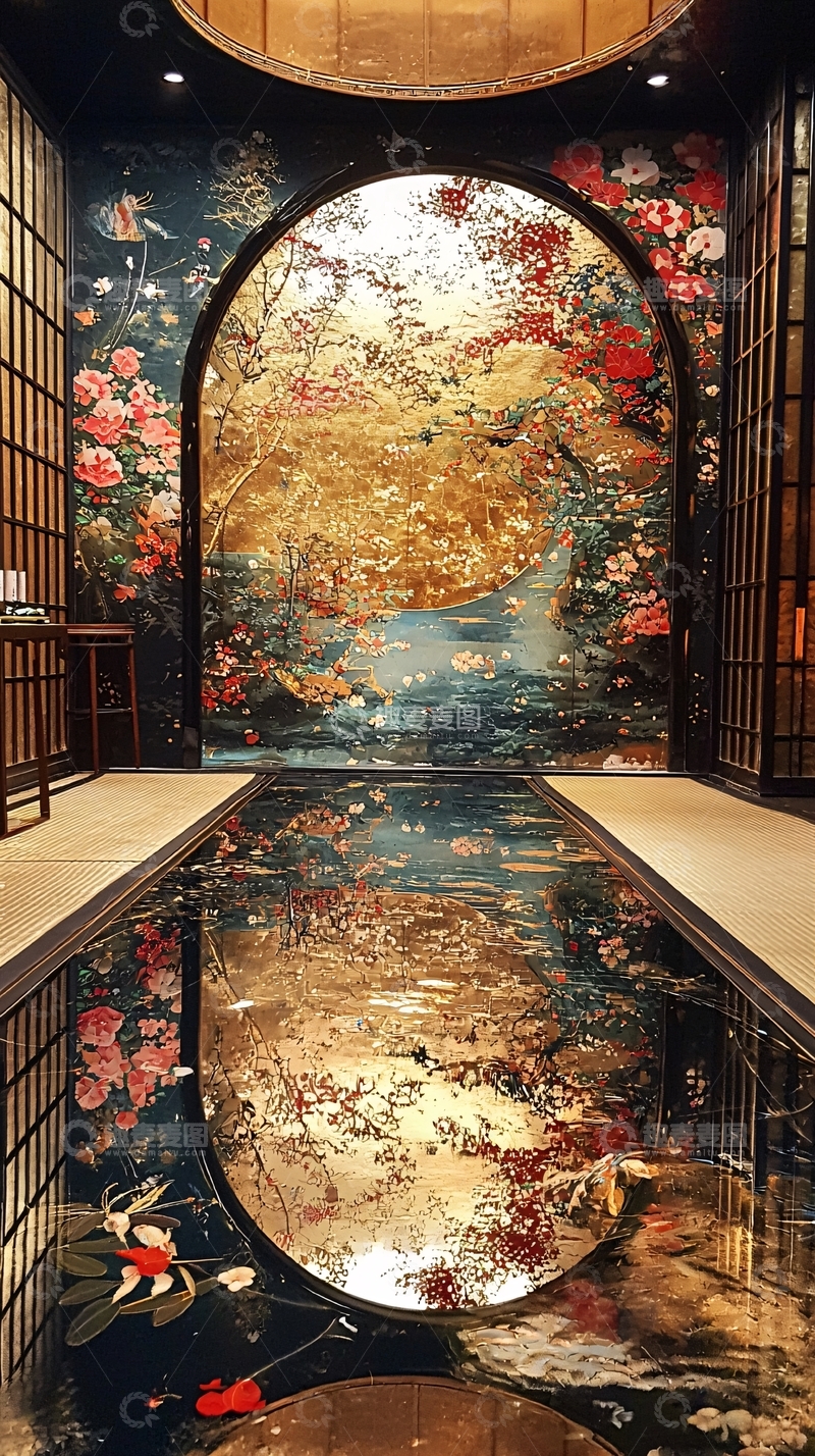 高清大图下载【趣麦麦图】花卉图案背景墙