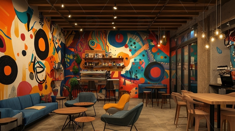 高清大图下载【趣麦麦图】咖啡馆装修