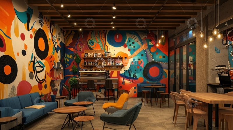 高清大图下载【趣麦麦图】咖啡馆装修