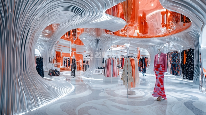 高清大图下载【趣麦麦图】未来感服装店