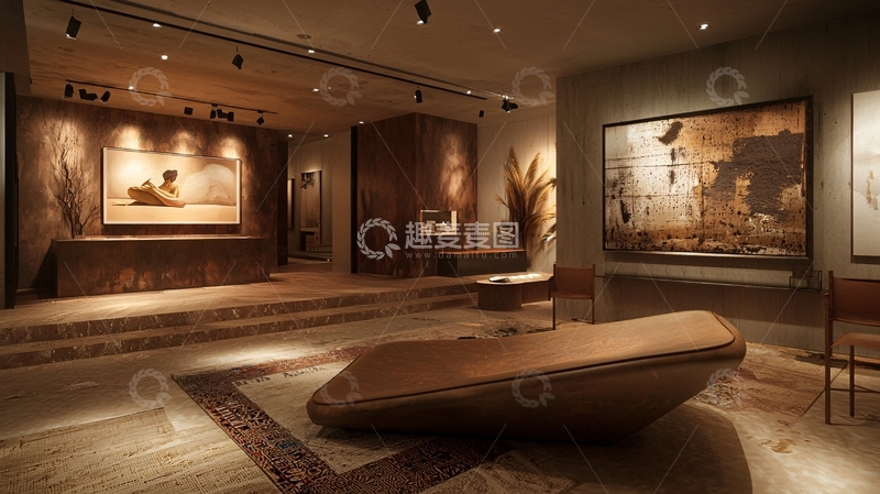 高清大图下载【趣麦麦图】高端艺术画廊室内设计